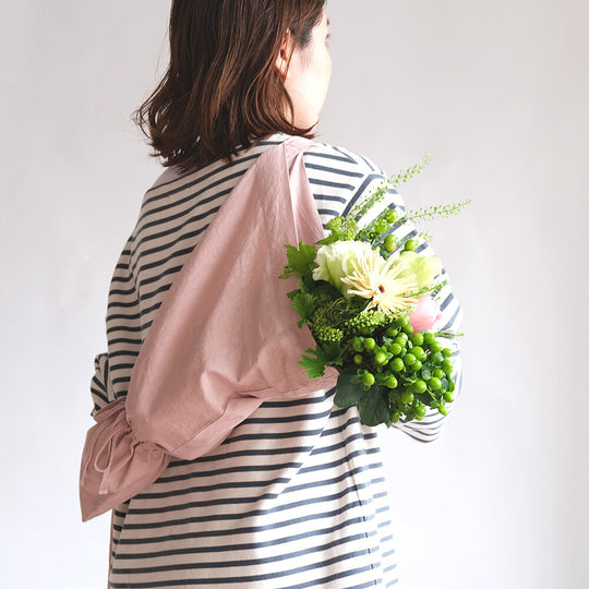 コットンツイルの2WAYフラワーバッグ