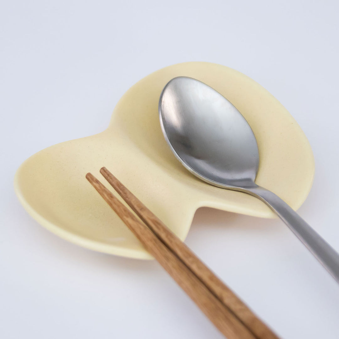 【美濃焼】1つで4役!バタフライカトラリーレスト(箸置き)