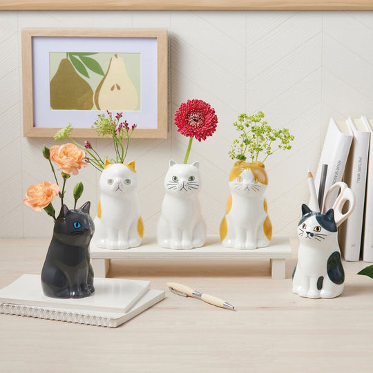 ねこフラワー&ペンスタンド