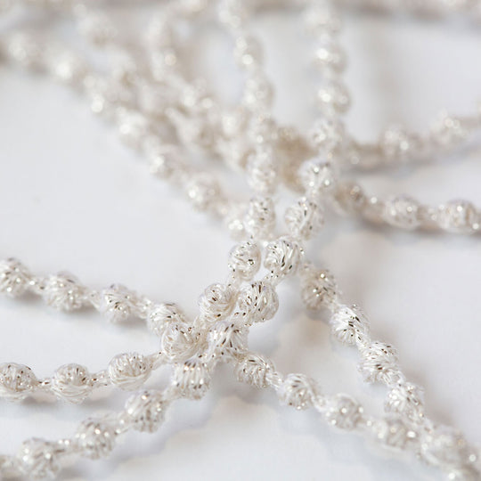 糸でできたアクセサリー マイクロスフィアネックレス 55cm