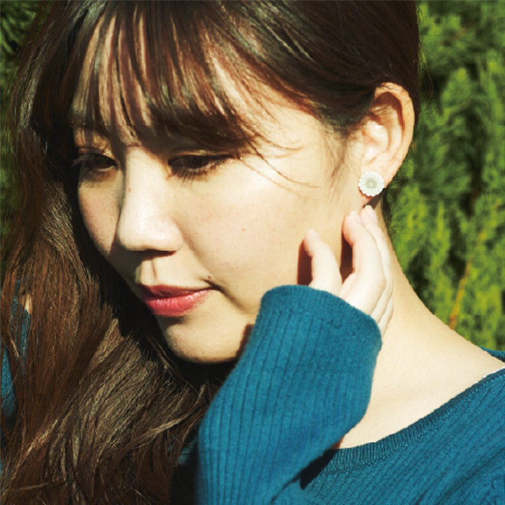 美濃焼ピアス　デイジー