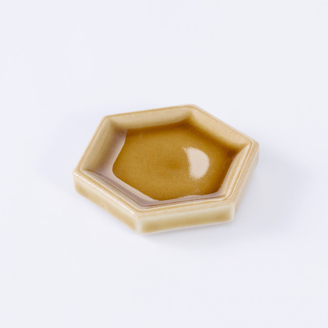 【美濃焼】六角形の豆皿