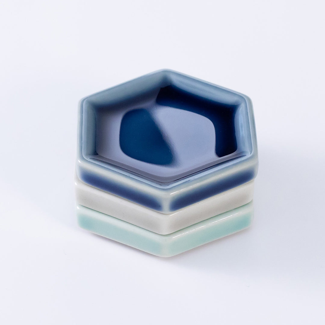 【美濃焼】六角形の豆皿